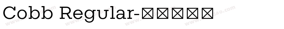 Cobb Regular字体转换